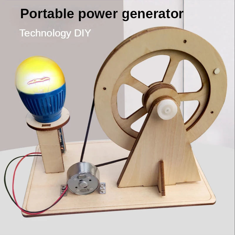 Hand-Cranked Generator Handmade Diy Material Physics Stem Toy