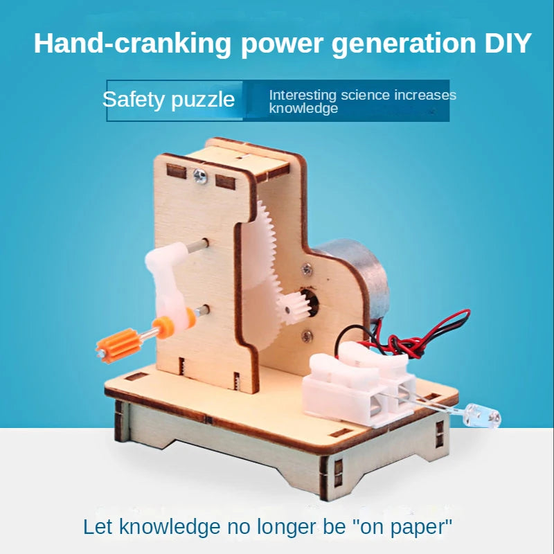 Hand-Cranked Generator Handmade Diy Material Physics Stem Toy