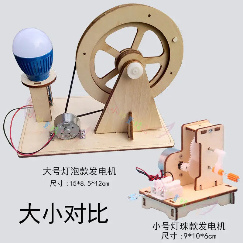 Hand-Cranked Generator Handmade Diy Material Physics Stem Toy