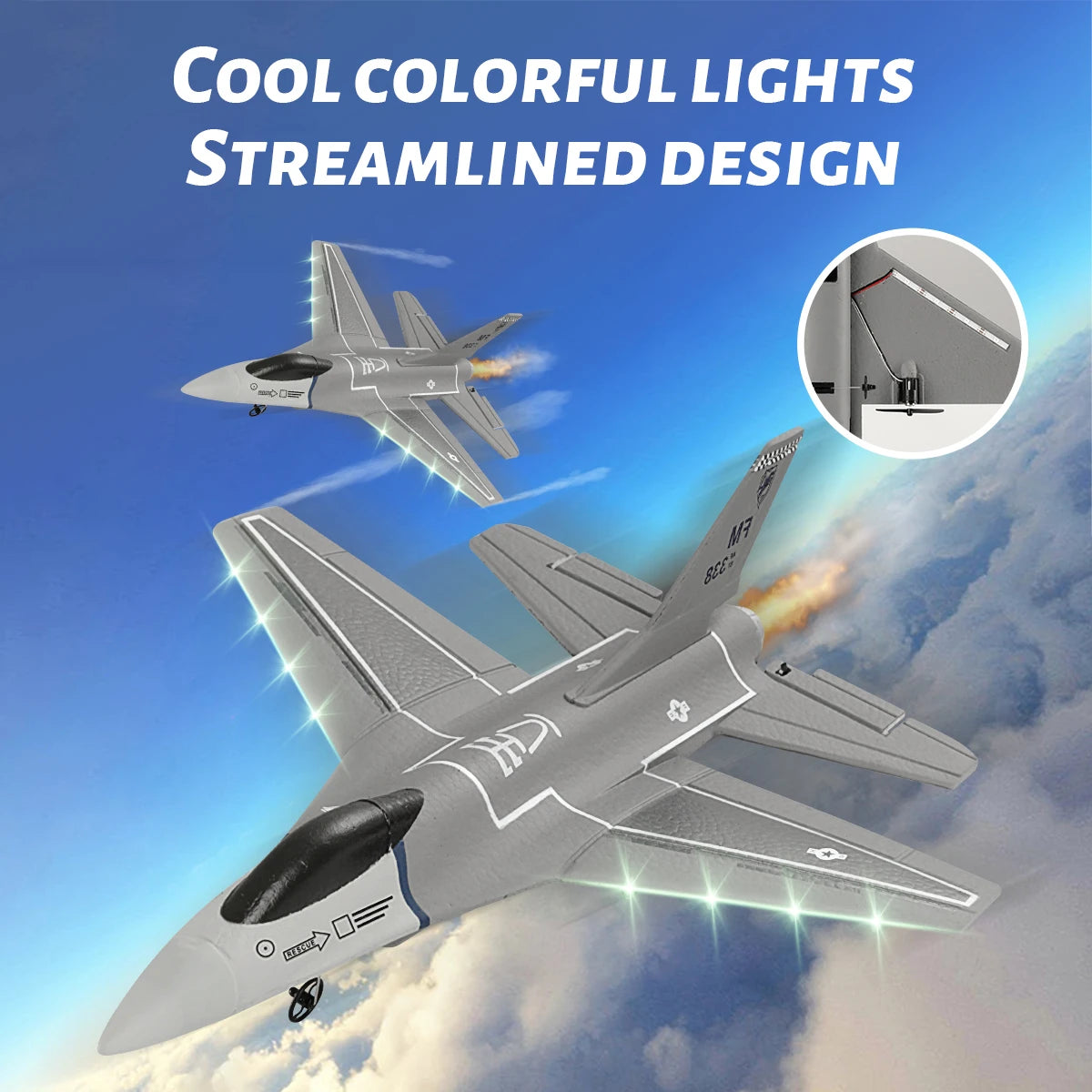 F16 Remote Control Fighter Aircraft Model Toys for Kids