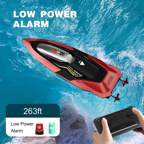 4DRC S5 Fast RC Boat For Pools And Lakes, 2.4 GHz 20- MPH Racing Boats